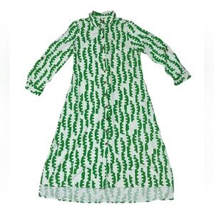 MARFINNO BUTTON DOWN DRESS W/POCKETS